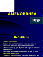 Amenorrhea