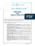 User Guide and TNC Canara Bank Debit Card