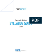 Rockschool 2016 Acoustic Guitar Syllabus Guide