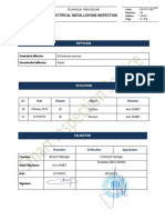 PQ-TEC-300 - Inspection Procedure of Electrical Inspection