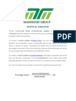 Horizontal & Vertical Analysis