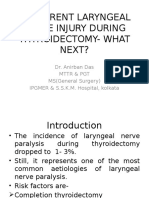 Recurrent Laryngeal Nerve Injury During Thyroidectomy - What Next