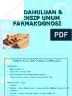 Pendahuluan Dan Prinsip Dasar Farmakognosi