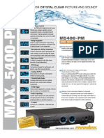 Panamax M5400PM Spec Sheet