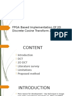 FPGA Based Implementation of 2D Discrete Cosine Transform Algorithm