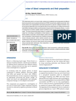 Overview of Blood Components and Their Preparation