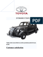 Customer Satisfaction: Replica of The Toyota Model AA, The First Production Model of Toyota in 1936