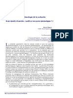 DOSSIER Épistémologie de La Recherche Qualitative 4 Numéros