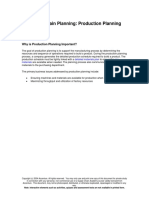 Supply Chain Planning - Production Planning PDF