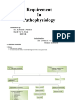 Requirement in Pathophysiology