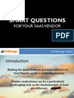 Smart Questions For Your SaaS Vendor