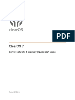 ClearOS7 Quick Start Guide