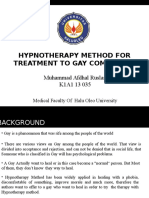 Hypnotherapy Method For Treatment To Gay Community