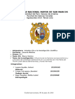 Influencia de Los Factores Socioeconómicos y Culturales Del Embarazo Adolescente en Los Distritos de Villa María Del Triunfo (José Gálvez Barrenechea) y Punta Hermosa.