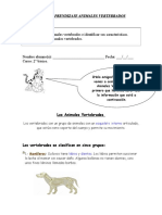 2º Basico Ciencia GUIA VERTEBRADOS