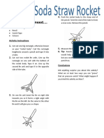 Build A Soda Straw Rocket