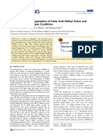 Homogeneous Hydrogenation of Fatty Acid Methyl Esters and Natural Oils Under Neat Conditions