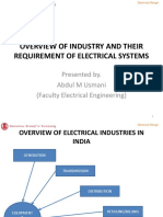 Overview of Industry and Their Requirement of Electrical Systems