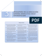 La Evolución de La Educación Superior Desempeño de La Educación General Básica y El Ciclo Diversificado