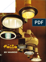 Marco Folio Recessed Specification Lighting Catalog 1978