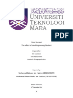 The Effect of Smoking Among Student