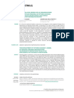 Desarrollo Del Modelo de Las Organizaciones de Significado