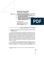 Atribuciones Del Consejo de Ministros - Santisteban