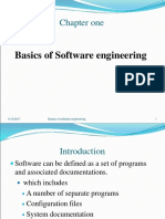 Chapter One: Basics of Software Engineering