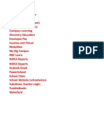 Username Password Sheet 1