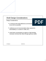 Shaft Design Considerations: S. Waldman MECH 323