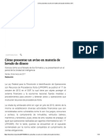 Cómo Presentar Un Aviso en Materia de Lavado de Dinero