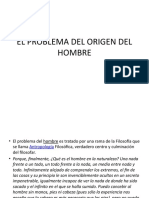 El Problema Del Origen Del Hombre