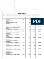 Presupuesto de Postes