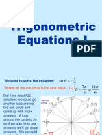 Trigonometric Equations I