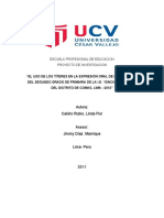 El Uso de Los Títeres en La Expresión Oral de Los Alumnos PDF