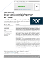 Heart Rate Variability Evaluation in The Assessment of Cardiac Autonomic Neuropathy in Patients With Type 2 Diabetes