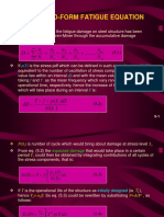 Closed-Form Fatigue Equation: N N N N N N N N N N D