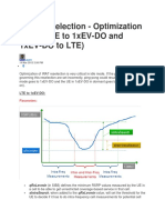 LTE Cell Reselection