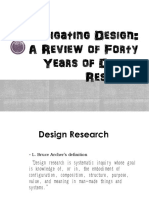 Investigating Design A Review of Forty Years of Design Research