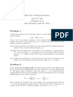 Statistical Mechanics Problem Solutions