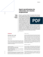 Aspects Neurochirurgicaux Des Malformations de La Charnière PDF