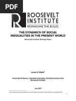 The Dynamics of Social Inequalities in The Present World