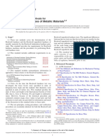 Rockwell Hardness of Metallic Materials: Standard Test Methods For