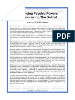 Enhancing Psychic Powers by Embracing The Sefirot: by Ariel Bar Tzadok