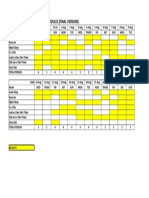 Kuching Festival Working Timetable