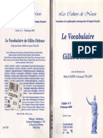 Robert Sasso, Arnaud Villani Le Vocabulaire de Gilles Deleuze PDF