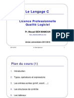 courcLangageC LicenceQL PDF