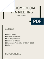 1st Homeroom Pta Meeting