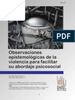 Observaciones Epitemológicas de La Violencia/ Xavier Sandoval