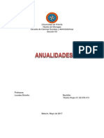 Universidad de Oriente Anualidades